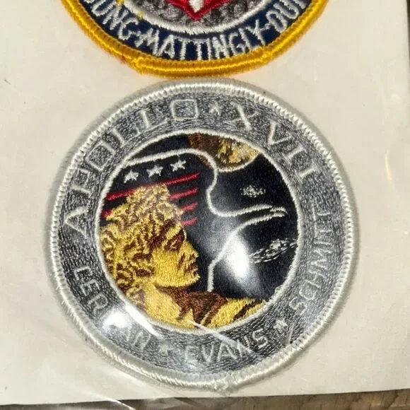 Kennedy Spaceport 🚀 🌎 USA 🇺🇸 Apollo Mission Patches NASA Made in USA 🇺🇸 RARE 80s